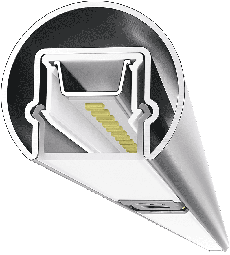 LUX GLENDER Das innovative Licht-im Handlauf-System